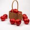 12 Pcs 3inch Fake Apples Decoration Artificial Apples Fake Fruits(Red)